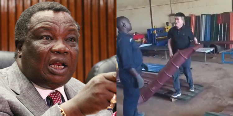 Cotu Issues Demands After Chinese National Abuses Kenyan Workers Photo Collage Of Cotu Atwoli