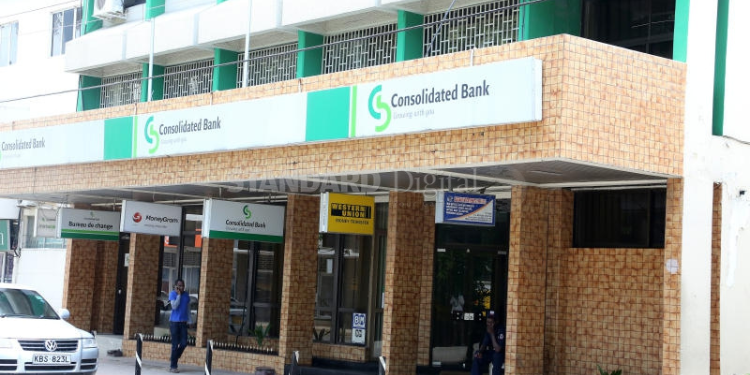A Photo Showing The Front View Of Consolidated Bank. Photo/ Business Radar.co.ke