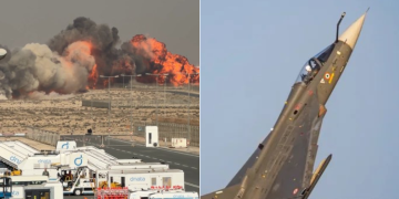 Last Moments Of Indian Fighter Jet That Crashed At Dubai Air Show Last Moments Of Indian Fighter Jet That Crashed At Dubai Air Show