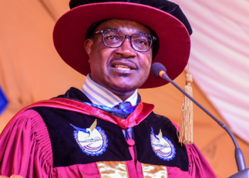 Education Cs Julius Ogamba During The Graduation Ceremony At Machakos University. Photo/Ministry Of Education