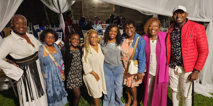 Jace And Friends After An Event At Their Family Home In Nairobi. Photo/Jacemueni