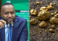 Mining Cs Ali Hassan Joho And Illustration Of Gold. Photo/ National Assembly. Pexelsa