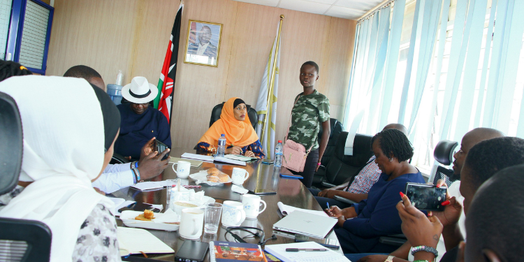 Meet Lisa Gem: Kenya'S12-Year-Old Human Rights Advocate From Kondele, Kisumu Lisa Gem And Ngec'S Chairperson At An Event In Kisumu. Photo/Ngec