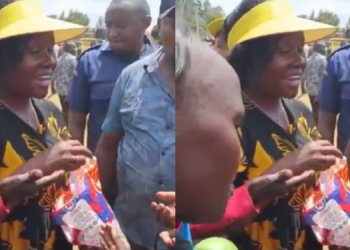 Embu Residents Have Condemned Cecily Mutitu Mbarire For Distributing Lollipops During A Campaign