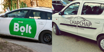 Photo Collage Of Uber And Bolt Vehicles In Kenya | Photo/Bizna