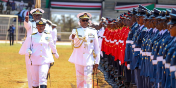 Photo Of Lieutenant Colonel Faith Mwagandi, The First Female Kdf Officer To Lead A Guard Of Honour. Photo/Kdf