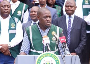 Nairobi Governor Sakaja Speaking At A Past Press Conference. Photo/Screengrab/Nairobi City County