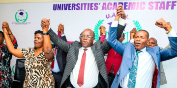 Uasu To Reconsider Lecturers’ Strike After Fresh Talks With Govt Universities Academic Staff Union National Chairperson Grace Nyongesa, Secretary-General Constantine Wasonga, And Organizing Secretary Onesmus Mutio At The Uasu Head Office In Nairobi On September 10, 2025.Photo/Nmg