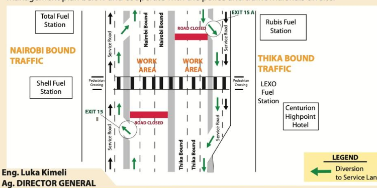 Kenha Announces Closure Of Thika Superhighway Section In Next 2 Weekends Kenha Announces Closure Of Thika Superhighway Section In Next 2 Weekends