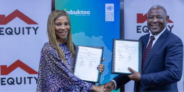From Left To Right: United Nations Assistant Secretary General And United Nations Development Programme (Undp) Assistant Administrator And Director, Regional Bureau For Africa, Ms. Ahunna Eziakonwa, And Equity Group Foundation Executive Chairman, Dr. James Mwangi, During The Signing Of A Partnership Between Undp And Equity Group Foundation