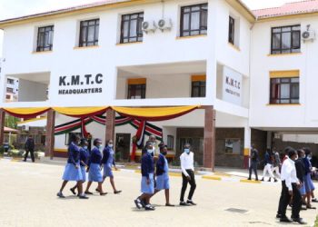 Students Moving Around The Kmtc Main Campus In Nairobi. Photo/ Kmtc