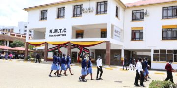 Students Moving Around The Kmtc Main Campus In Nairobi. Photo/ Kmtc
